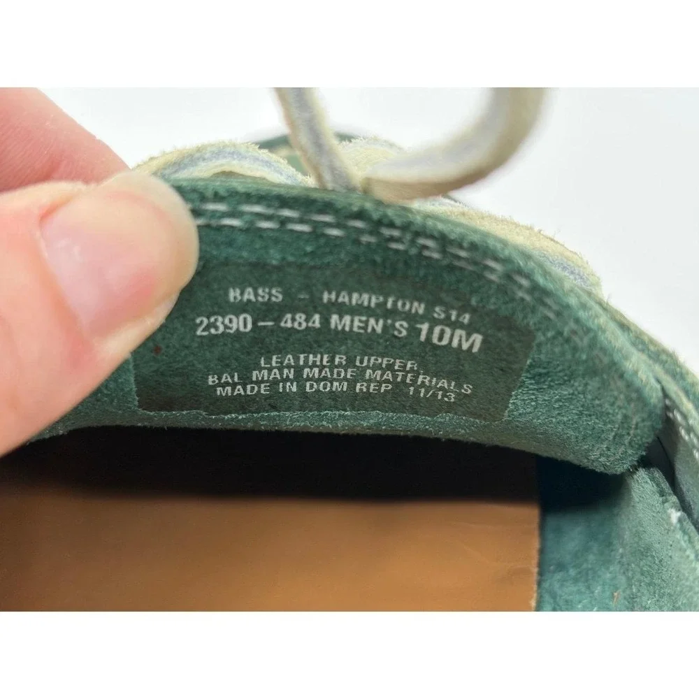 GH Bass Newport Hampton Loafers, Green Leather, Men's Size 10